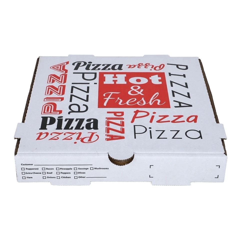 Boîte à pizza de livraison en carton ondulé réutilisable et portable