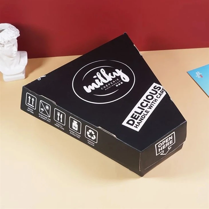 Boîte à pizza Slice avec logo imprimé