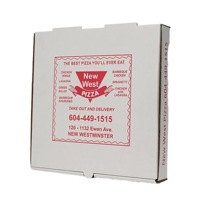 Boîte à pizza avec logo personnalisé avec papier kraft écologique